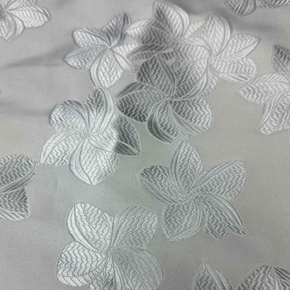 Armani Shimmery Floral Jacquard Skirt – Elegant Silver Silk Blend Size 4 - Picture 5 of 11